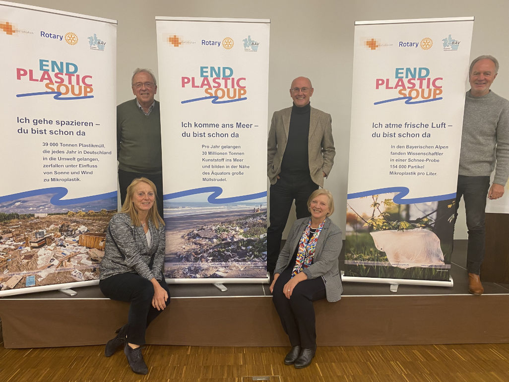 Das Team EndPlasticSoup Deutschland: v.l.o. Bernhard Austermann, Ralf Thiel, Richard Gossen; v.l.u. Monika Lichtinghagen-Wirths, Marja Ritterfeld Das Team EndPlasticSoup Deutschland